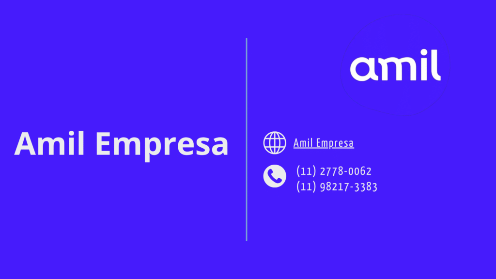 Imagem destaque do plano Amil empresarial com cobertura nacional e carência zero.