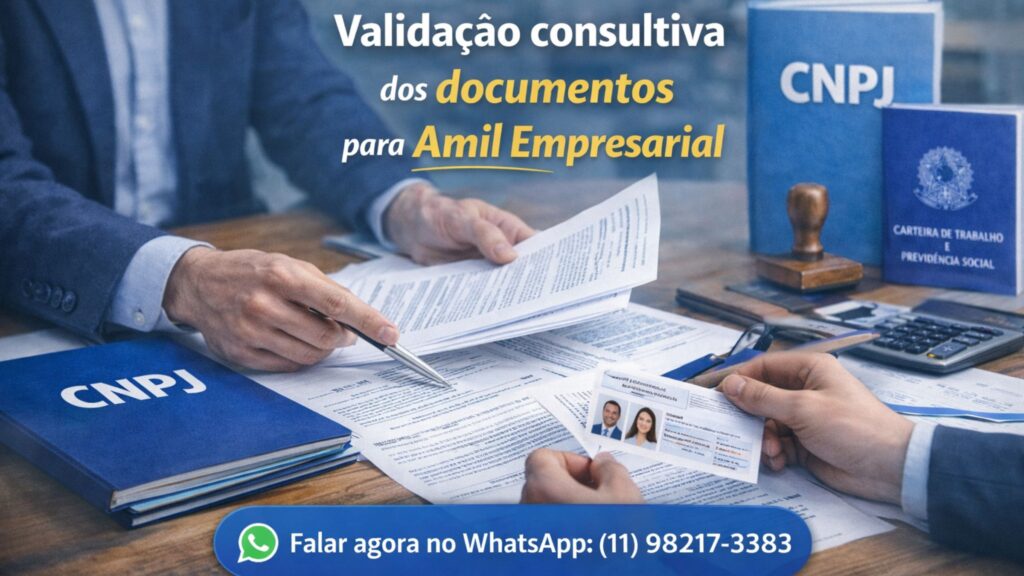 Validação consultiva dos documentos para Amil Empresarial