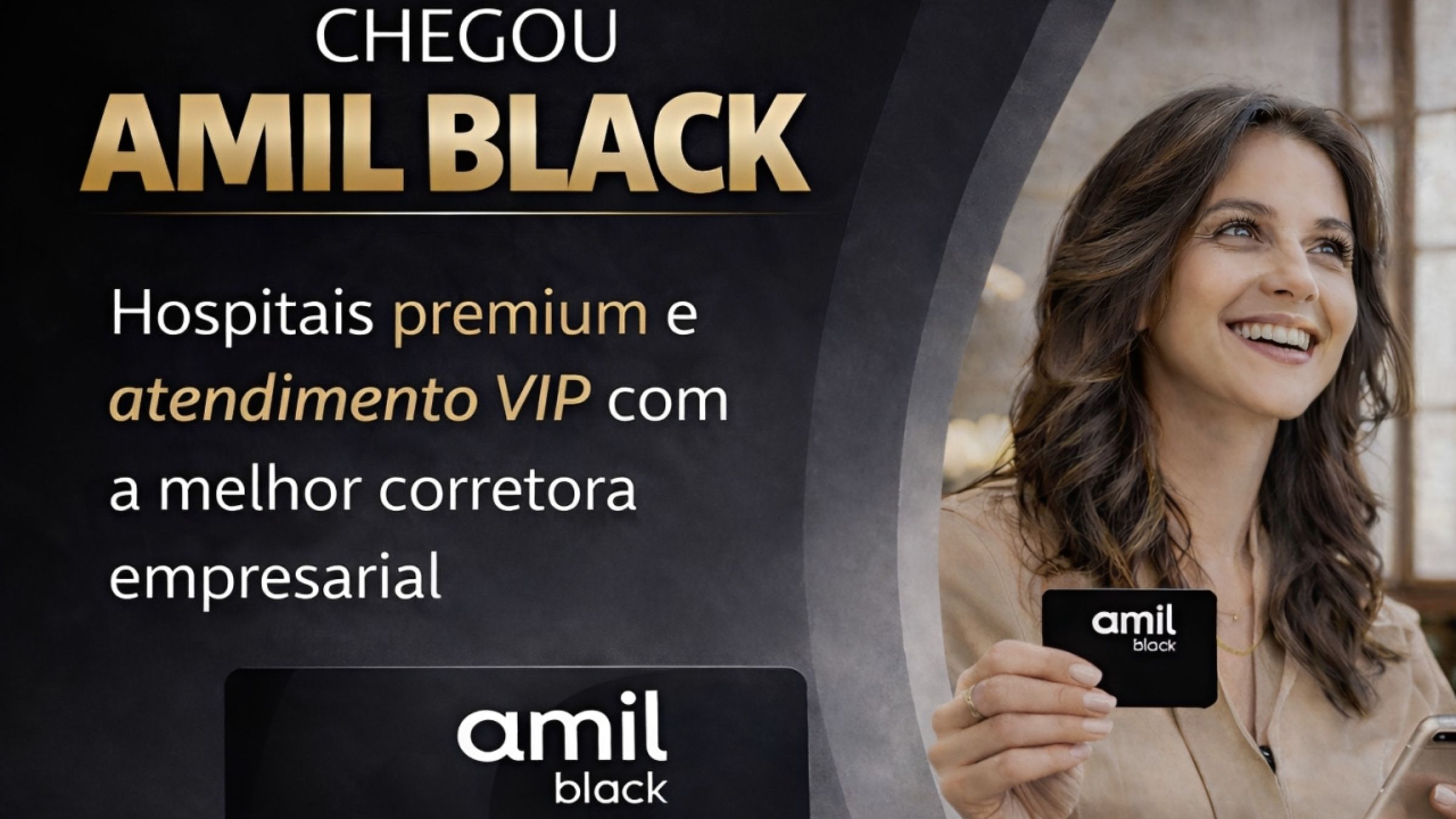 Plano de saúde Amil Black empresarial com hospitais premium e atendimento VIP
