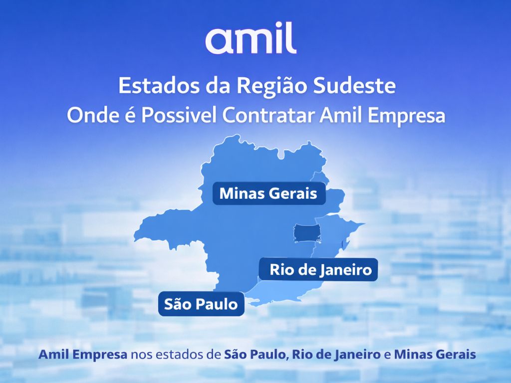 Amil Empresa nos estados de São Paulo Rio de Janeiro e Minas Gerais