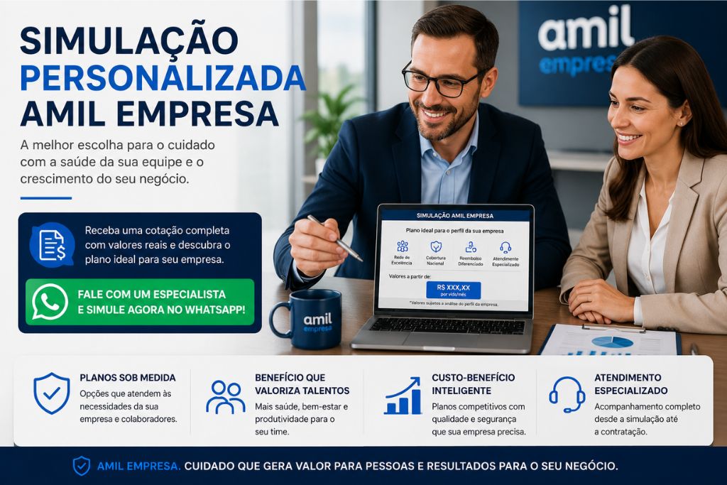 Cotação personalizada Amil Empresa