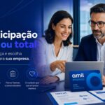 Empresários analisando as modalidades de coparticipação parcial e coparticipação total nos planos Amil Empresa.