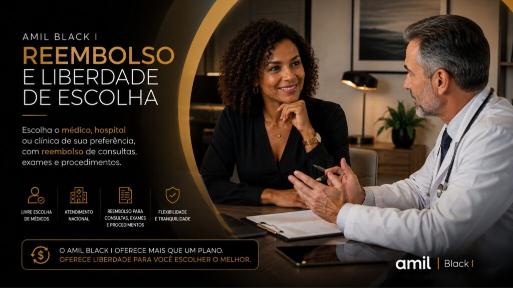 Amil Black I reembolso e liberdade de escolha de médicos