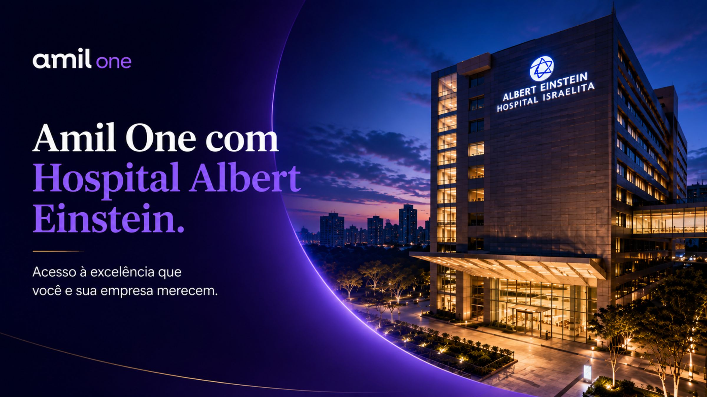 O Hospital Albert Einstein atende Amil One?