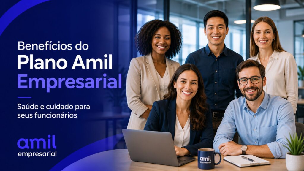 Equipe de colaboradores com Plano Amil Empresarial
