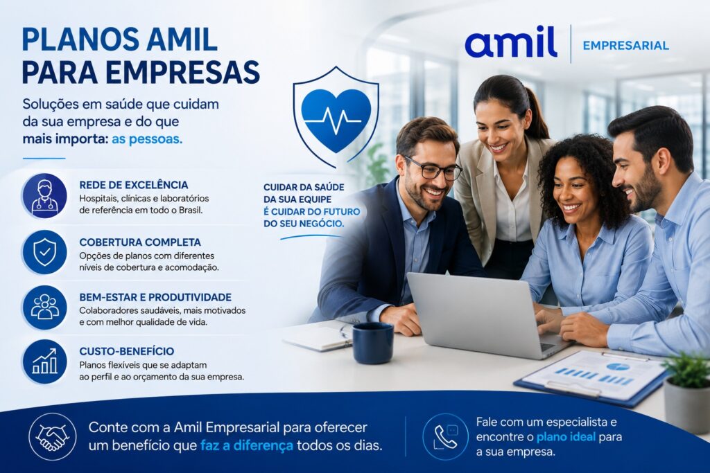 Benefícios dos Planos Amil para empresas e colaboradores