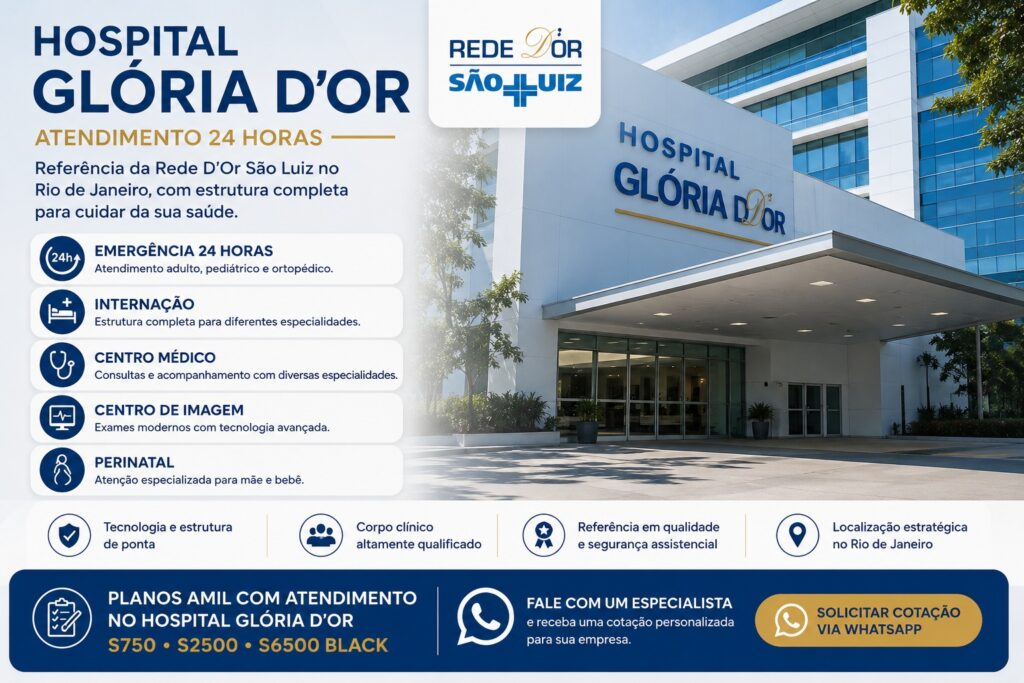 Cotação de Plano Amil com atendimento no Hospital Glória D'Or