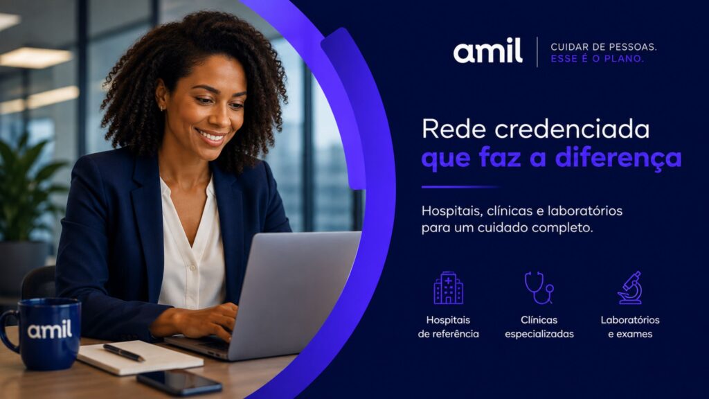 Rede credenciada no Canal de Vendas para Empresas Amil