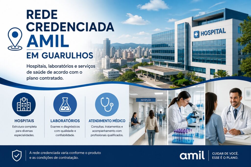 Rede credenciada do Plano Amil para Empresa de Guarulhos