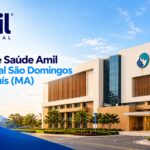 Amil Empresarial Hospital São Domingos em São Luís (MA), com imagem ilustrativa da fachada hospitalar e informações sobre planos de saúde empresariais.