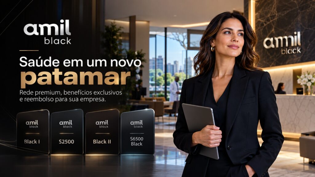 Opções premium Amil Black para planos de saúde empresariais